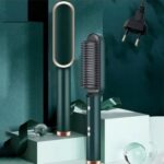 Escova Alisadora 5 em 1 - Alisa, Seca, Hidrata, Modela e Anti-Frizz - - vipzio