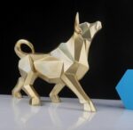 Escultura Abstrata Touro em Resina - vipzio