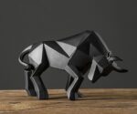 Escultura Abstrata Touro em Resina - vipzio