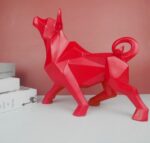 Escultura Abstrata Touro em Resina - vipzio