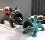 Escultura Aparador Bulldog Francês Decor Cool (Suporte Duplo) - vipzio