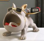 Escultura Aparador Bulldog Francês Decor Cool (Suporte Duplo) - vipzio