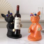 Escultura Bulldog Francês Porta Vinho - vipzio