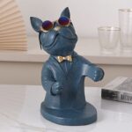 Escultura Bulldog Francês Porta Vinho - vipzio