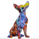Escultura Chihuahua Grafite Street & Colors - vipzio