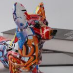 Escultura Corgi Cardigan Grafite Street & Colors - vipzio