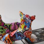 Escultura Corgi Cardigan Grafite Street & Colors - vipzio