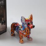 Escultura Corgi Cardigan Grafite Street & Colors - vipzio
