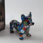 Escultura Corgi Cardigan Grafite Street & Colors - vipzio