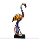 Escultura Flamingo Grafite Street & Colors - vipzio