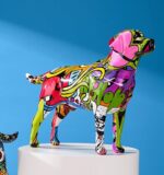 Escultura Labrador Grafite Street & Colors - vipzio