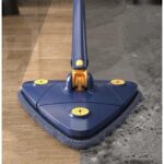 Esfregão Triangulo Mop De Limpeza Ajustável Giratória 360° - vipzio