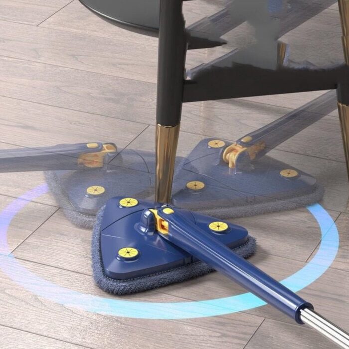Esfregão Triangulo Mop De Limpeza Ajustável Giratória 360° - vipzio