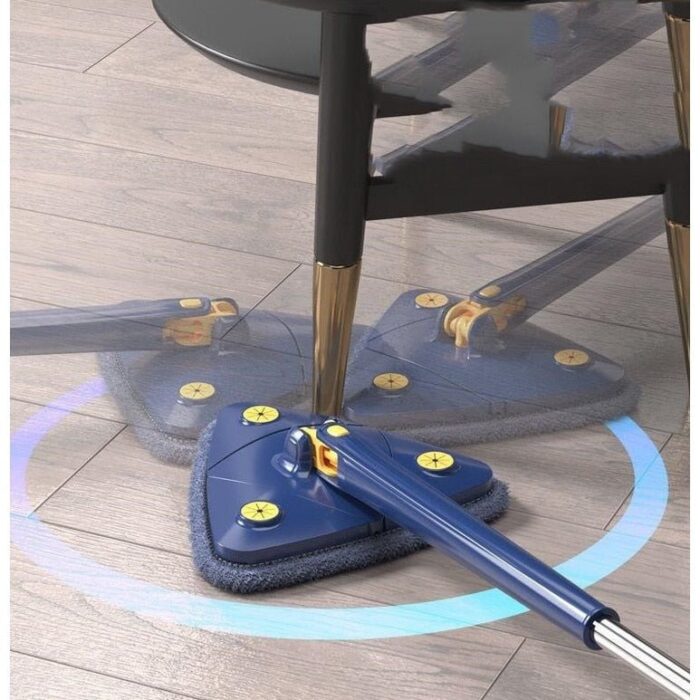 Esfregão Triangulo Mop De Limpeza Ajustável Giratória 360° - vipzio