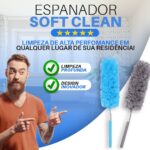 Espanador Soft Clean - Espanador Retrátil de Microfibra para Limpeza - vipzio