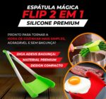 Espátula Mágica Flip 2 em 1 - Silicone Premium - vipzio