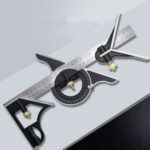 Esquadro Combinado 3 em 1 Com Nível Bolha 12'' 600mm - vipzio