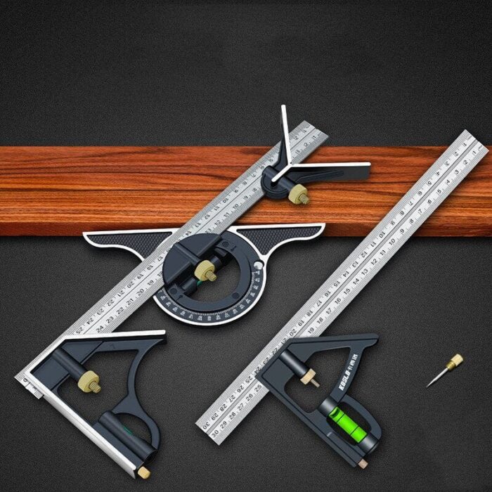Esquadro Combinado 3 em 1 Com Nível Bolha 12'' 300mm/600mm Floresca