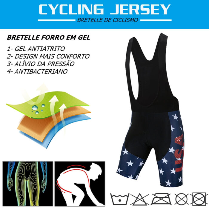 Conjunto EUA Cycling - vipzio