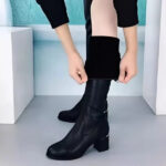 Bota Cano Longo Over The Knee - Couro Ecológico Confortável - vipzio
