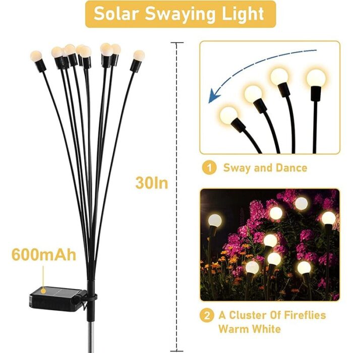 Firefly - Luz de jardim à energia solar - vipzio