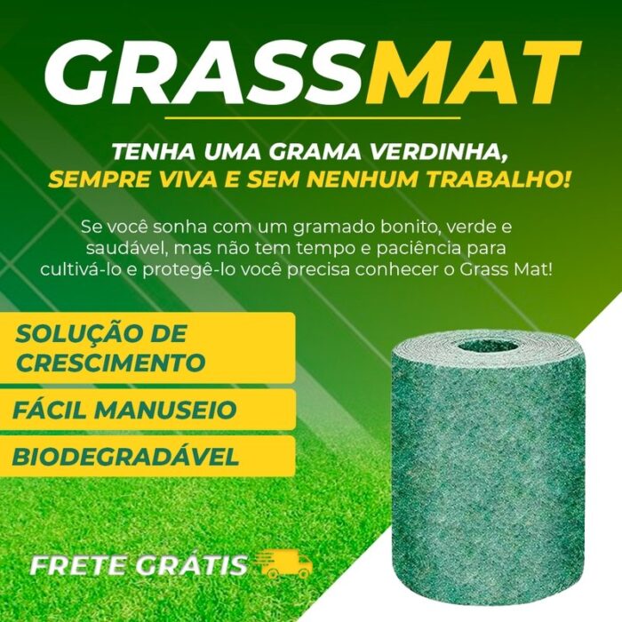 Grass Mat - Tapete de Grama Verdadeira para preenchimento de jardim - vipzio