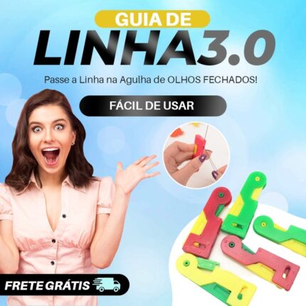 Guia de Linha 3.0 - Passador de Linha de Agulha - vipzio
