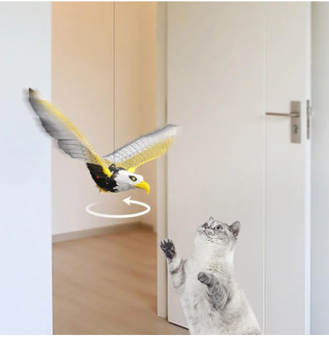 brinquedo para gatos, brinquedo pássaro para gatos, brinquedo pássaro elétrico para gatos, brinquedo interativo para gatos, mundo miauauau, miauauau