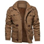 Jaqueta Militar General Boss Inverno Floresca Marrom P