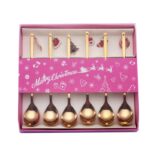 Kit 6x Talheres de Sobremesa Natalino - vipzio