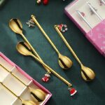 Kit 6x Talheres de Sobremesa Natalino - vipzio