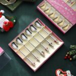Kit 6x Talheres de Sobremesa Natalino - vipzio