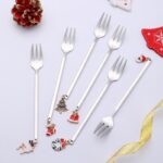 Kit 6x Talheres de Sobremesa Natalino - vipzio
