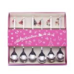 Kit 6x Talheres de Sobremesa Natalino - vipzio