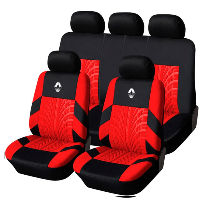 Kit Capa Para Banco de Carro Universal - SportCar P20-10 Floresca Vermelho Modelo 1