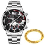 Kit Gold - Relógio + Pulseira Dourada - vipzio