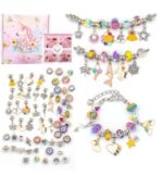 Kit Pulseiras e Berloques DIY em Prata - 64 Peças - vipzio