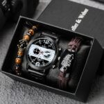 Kit Relógio Suiço Quartz + 2 Pulseiras de Couro Grátis! - vipzio
