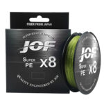 Linha de Pesca JOF Multifilamento X8 Fios Trançados 150m - vipzio