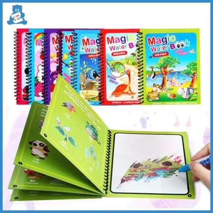 Livro Mágico - Livro de Colorir com Água reutilizável para Crianças - vipzio