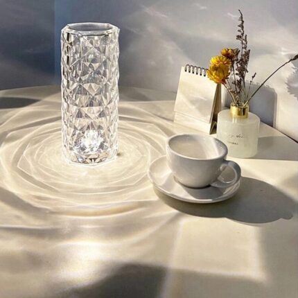 Luminária Cristal Touch de Mesa em Led - 16 Cores - vipzio