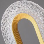 Luminária de Mesa e Abajour Luxuosa Cristal Oval - vipzio