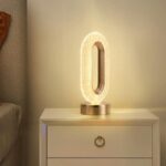 Luminária de Mesa e Abajour Luxuosa Cristal Oval - vipzio
