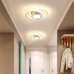 Luminária de Teto Plafon Sobrepor em Led Circular Duplo para Quarto Sala - vipzio
