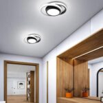 Luminária de Teto Plafon Sobrepor em Led Circular Duplo para Quarto Sala - vipzio