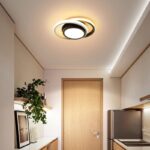 Luminária de Teto Plafon Sobrepor em Led Circular Duplo para Quarto Sala - vipzio