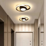Luminária de Teto Plafon Sobrepor em Led Circular Duplo para Quarto Sala - vipzio