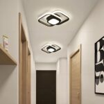 Luminária de Teto Plafon Sobrepor em Led Quadrado Duplo para Quarto Sala - vipzio