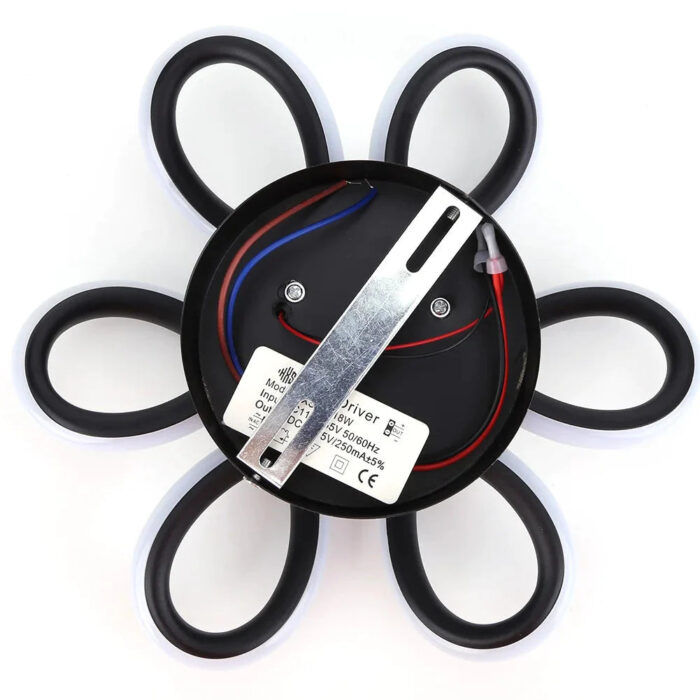 Luminária de Teto Plafon Sobrepor Flower para Quarto Sala (26cm) - vipzio