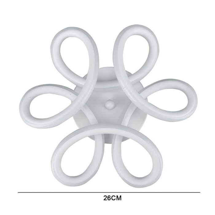 Luminária de Teto Plafon Sobrepor Flower para Quarto Sala (26cm) - vipzio